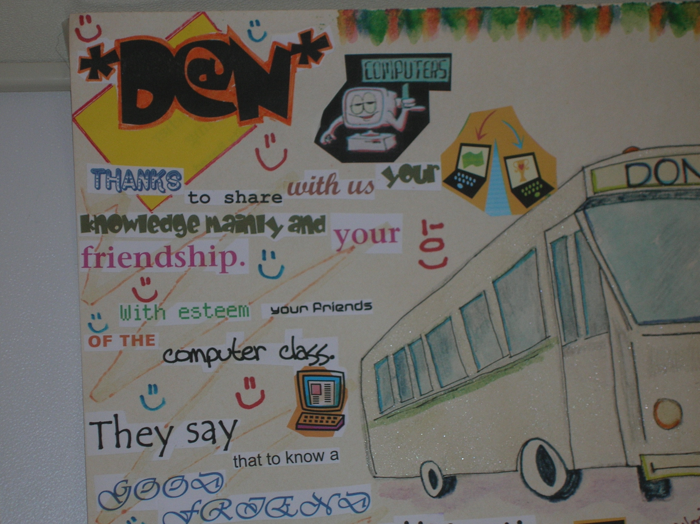 Don’s Bus Thank You Poster