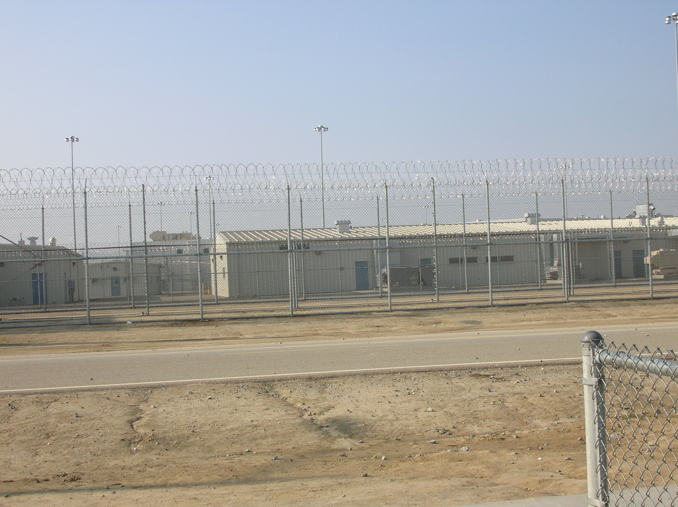 View of prison driving in from the road