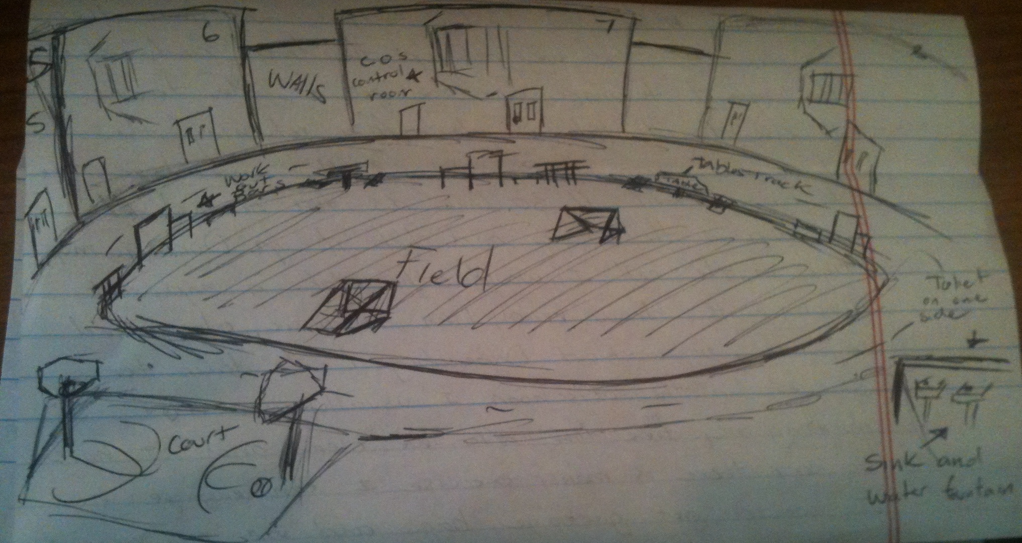 Lam’s Drawing on the Kern Valley State Prision Interior (2)