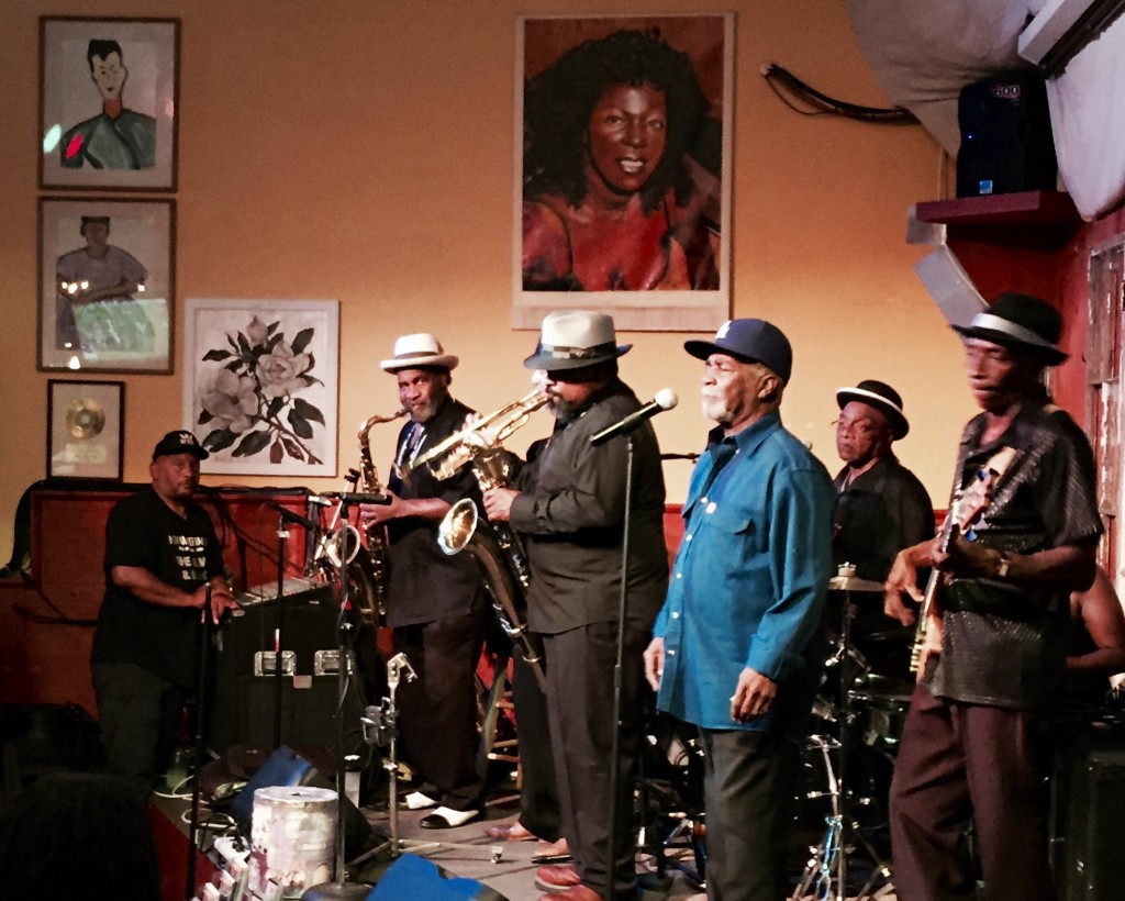 Blues band at Everett and Jones