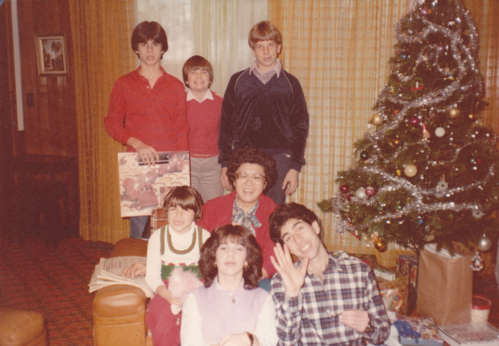 Auntie Phyllis with some nephews and nieces. Detroit, circa 1980. (Source: K. Ferreira)