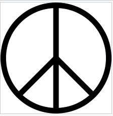 CND symbol peace sign