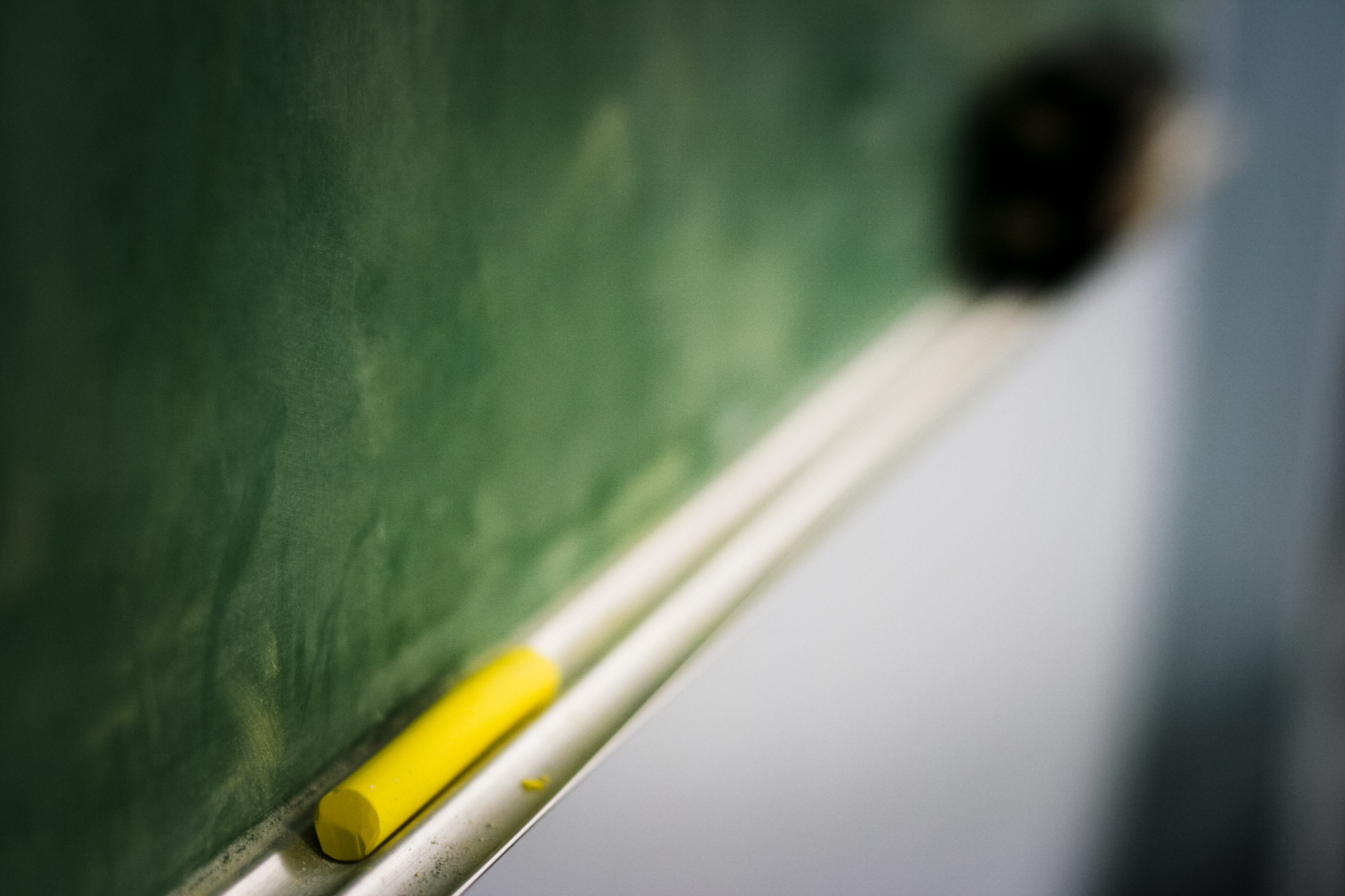 A closeup image of a traditional chalkboard.