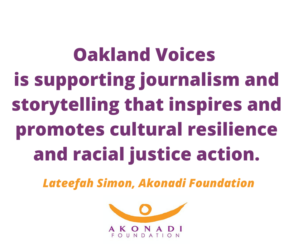 quote from akonadi foundation about oakland voices