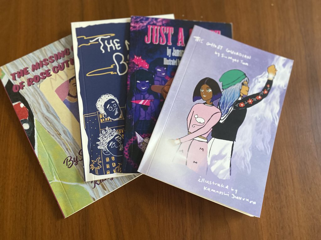 Chapter book covers showing diverse characters